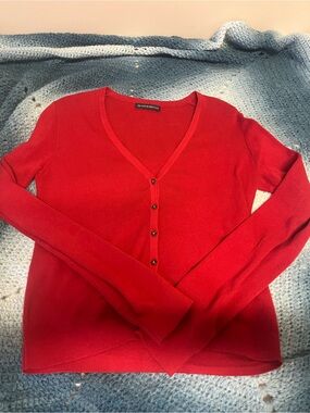Red Brandy Melville Cardigan